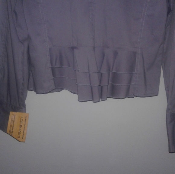 YUKA PARIS lavender button-down. Size L - Picture 3 of 4